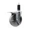 Service Caster 5'' Semi Steel Swivel 1-1/4'' Expanding Stem Caster Total Lock Brake SCC-EXTTL20S514-SSS-114 - alternate 1